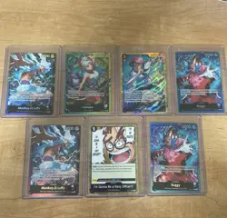 One Piece TCG 7 Card Lot (All Rare) - Image 1