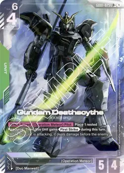 Gundam Deathscythe LR+ (Alt Art) GD01-025 Gundam Card Game TCG - Image 1