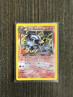 Pokemon Dark Houndoom TCG Card Neo Destiny 7/105 Unlimited Holo Rare - Image 1