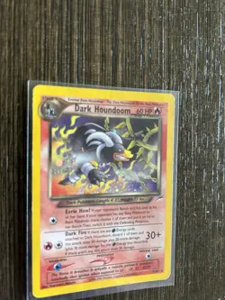 Pokemon Dark Houndoom TCG Card Neo Destiny 7/105 Unlimited Holo Rare - Image 2