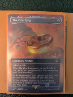 MTG Magic The Gathering Lord of the Rings The One Ring Borderless Foil #0451 - Image 1