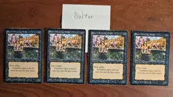 MTG Stone - Four (4) Stone-Throwing Devil - Arabian Nights HP Condition - Image 1