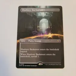Magic the Gathering Shadowy Backstreet (Borderless) Murders at Karlov Manor NM - Image 1