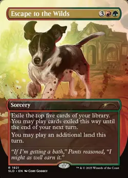 MTG Escape to the Wilds (1921) - Rainbow Foil, NM-Mint, English Secret Lair Drop - Image 1