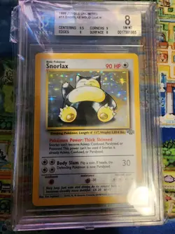 Graded 8 NM-MT (Near Mint-Min) Snorlax Holo 11/64 - 1999 Pokemon Jungle TCG - Image 1
