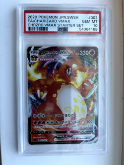 PSA 10 2020 Charizard Vmax FA 002/021 Pokemon Japanese SWSH Vmax Starter Set - Image 1