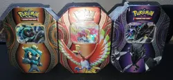 Pokemon TCG Complete Set Mysterious Powers Tins SEALED Ho-oh Necrozma Marshadow - Image 1