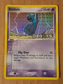 Pokemon Beldum 55/107 Deoxys Reverse Holo Rare LP See Pictures - Image 1