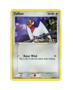 RARE 2005 Pokemon TAILLOW HOLO EX EMERALD STAMP 68/106 PLAYED - Image 1