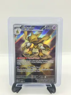 Pokemon TCG Alakazam 009 Mega Evolutions Illustration Rare Promo - Image 1