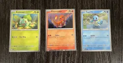 Pokemon Bulbasaur, Charmander and Squirtle Promo 46, 47, 48 - Image 1