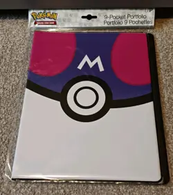Pokemon Ultra Pro 9 Pocket Portfolio Binder Master Ball New & Sealed - Image 1