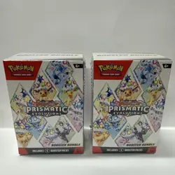 Prismatic Evolutions Booster Bundles Pokemon TCG Scarlet & Violet Lot of 2 - Image 1