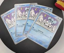 X4 Playset - Cubchoo 025/086 Sv: Black Bolt Regular - Pokemon ENGLISH - Image 1