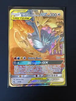 Pokemon Moltres Zapdos Articuno GX Full Art - NM Pack Fresh - Hidden Fates 44/68 - Image 4