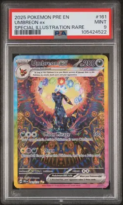 2025 POKEMON EN PRISMATIC EVOLUTIONS SPECIAL ILLUSTRATION RARE UMBREON EX PSA 9 - Image 1