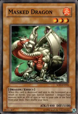 Masked Dragon - SOD-EN026 - LP - YuGiOh - Image 2