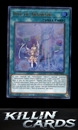 1st Edition Rite of Aramesir GRCR-EN025 Ultra Rare The Grand Creators YuGiOh Car - Image 1