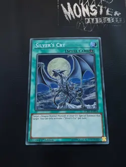 YUGIOH SILVER'S CRY SECRET RARE LCKC-EN034 1ST EDITION - Image 1
