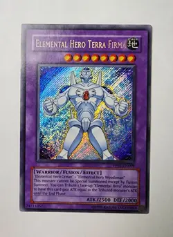 YUGIOH Elemental Hero Tera Firma PP02-EN009 Near Mint HOLO BLEED - Image 1