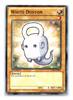 White Duston - LVAL-EN001 - Common- 1st Edition - Yugioh - Image 1