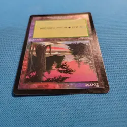 Magic the Gathering Forest Foil Arena ICE English Mounting Card - Image 3