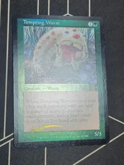 MTG Inviting Worms Foil English Card Collectible Game Card - Image 3
