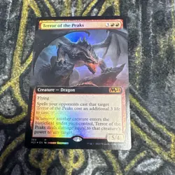 Terror of the Peaks M21 English Extended Foil Card Game Magic the Gathering - Image 1