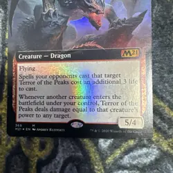 Terror of the Peaks M21 English Extended Foil Card Game Magic the Gathering - Image 4