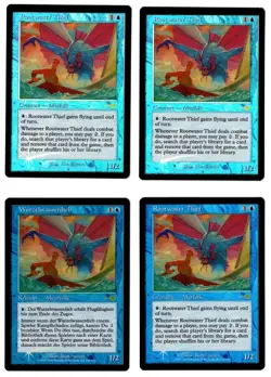 MTG NEM Rootwater Thief Foil 4 Card Set Blue Creature Rare - Image 1