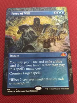 MTG Willpower Foil Extension Card Magic The Gathering Used - Image 1