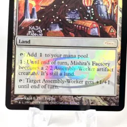 Magic the Gathering Mishra Arsenal Foil Judge Card Mint New - Image 3