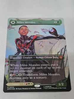 Miles Morales Ultimate Spider-Man Foil Card Collectible Usage Notice - Image 2