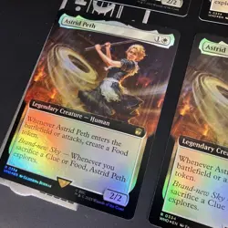 MTG Astrid Peth Extended Art Foil Card x4 Used Collectible - Image 4