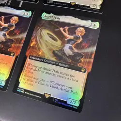 MTG Astrid Peth Extended Art Foil Card x4 Used Collectible - Image 5