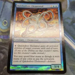 MTG Quicksilver Elemental Mercury Spirit Foil English Used Legacy Commander - Image 1