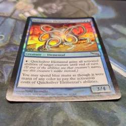 MTG Quicksilver Elemental Mercury Spirit Foil English Used Legacy Commander - Image 3