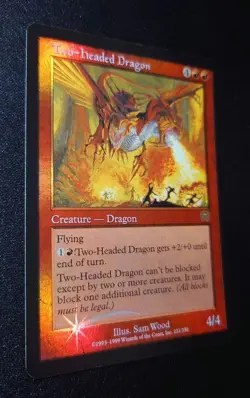 MTG Double Headed Dragon MMQ foil English NM collectible - Image 3