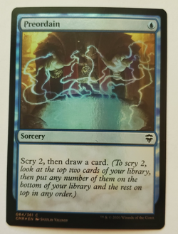 1x Preordain FOIL Commander Legends MTG Magic the Gathering NM - Image 1