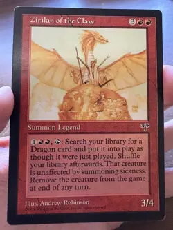 Magic: The Gathering Zirilan of the Claw Rare MTG Dragon Deck Staple Nice ! Wow! - Image 1