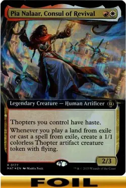 1x - Pia Nalaar, Consul of Revival - [SELECT] - MOM: The Aftermath - NM MTG - Image 3
