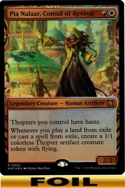 1x - Pia Nalaar, Consul of Revival - [SELECT] - MOM: The Aftermath - NM MTG - Image 5