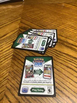 UNUSED POKEMON TCG ONLINE CODE CARDS Sent Via Messages - Image 1