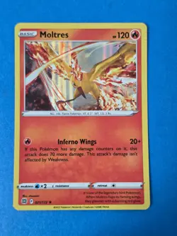 Moltres Holo Rare 021/172 - Brilliant Stars Pokemon TCG NM 2022 - Image 1
