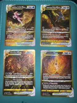 Pokemon ARCEUS GIRATINA PALKIA AND DIALGA SECRET V STAR GOLD CARDS COLLECTION - Image 1