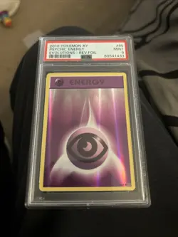 XY Evolutions Psychic Energy Reverse Holo Pokemon Card - PSA 9 - Image 1