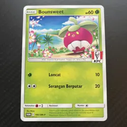 Pokemon Card Bounsweet 180/SM-P Exclusive KFC Stamped Promo - Image 1