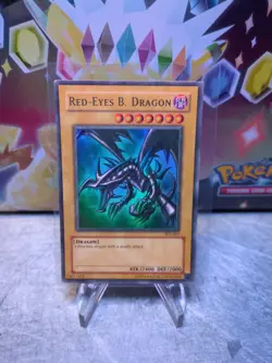 MP Yugioh Red-Eyes Black Dragon SDJ-001 Unlimited Edition Holo Rare Yu-Gi-Oh! - Image 1