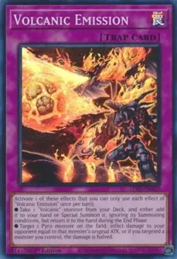 Volcanic Emission - LD10-EN023 - Super Rare - 1st Edition Near Mint Yugioh! Card - Image 1