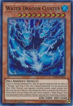 Water Dragon Cluster - LEDU-EN036 - Super Rare - 1st Edition Near Mint Yugioh! C - Image 1